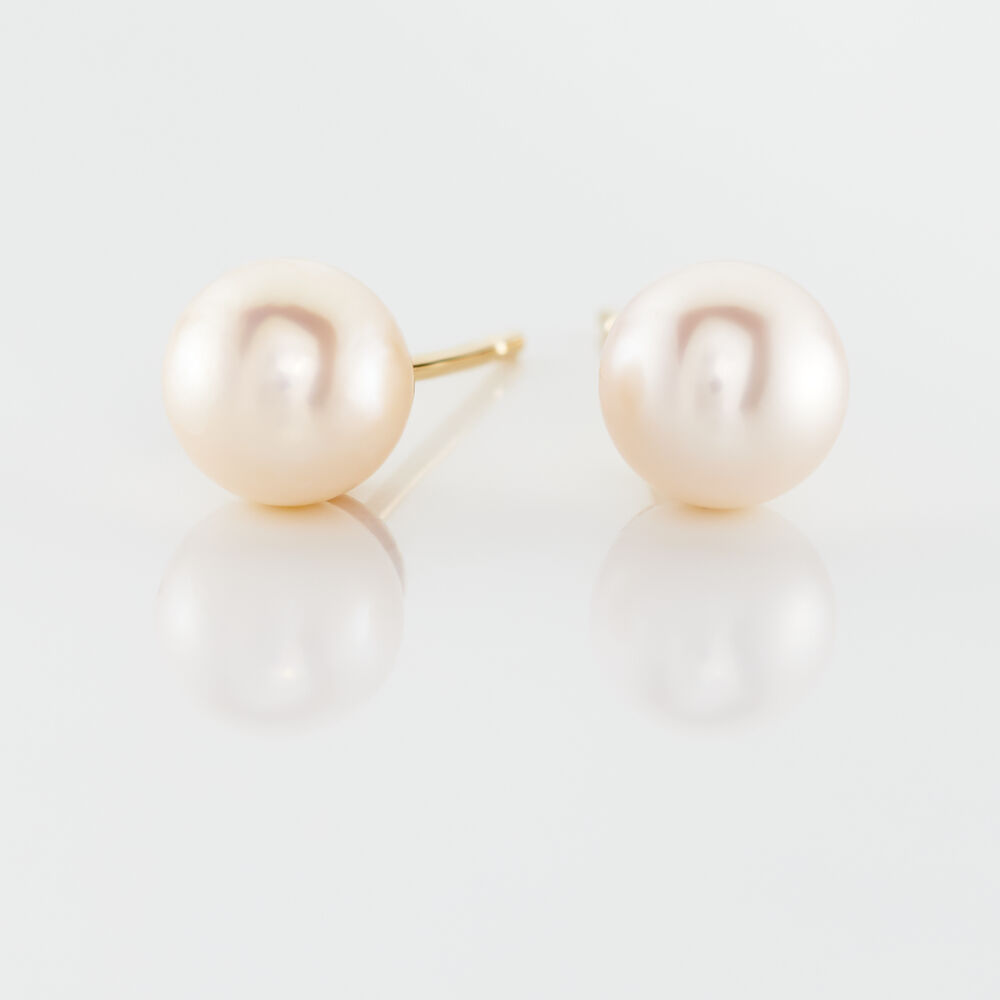 Boucles D'oreilles Suki Or Jaune Perle De Culture - Boucles d'oreilles mariage Femme | Marc Orian