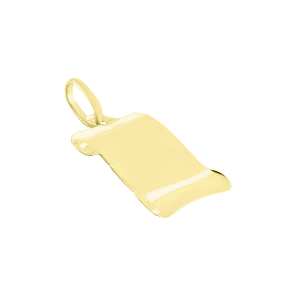 Pendentif Ange Parchemin Or Jaune - Bijoux personnalisés Famille | Marc Orian
