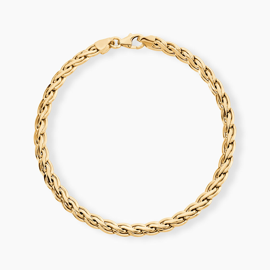 Bracelet Jayna Maille Palmier Or Jaune - Bracelets mailles Femme | Marc Orian