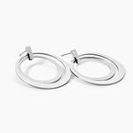 Boucles D'oreilles Pendantes Saffy Acier Blanc - Pendantes Femme | Marc Orian