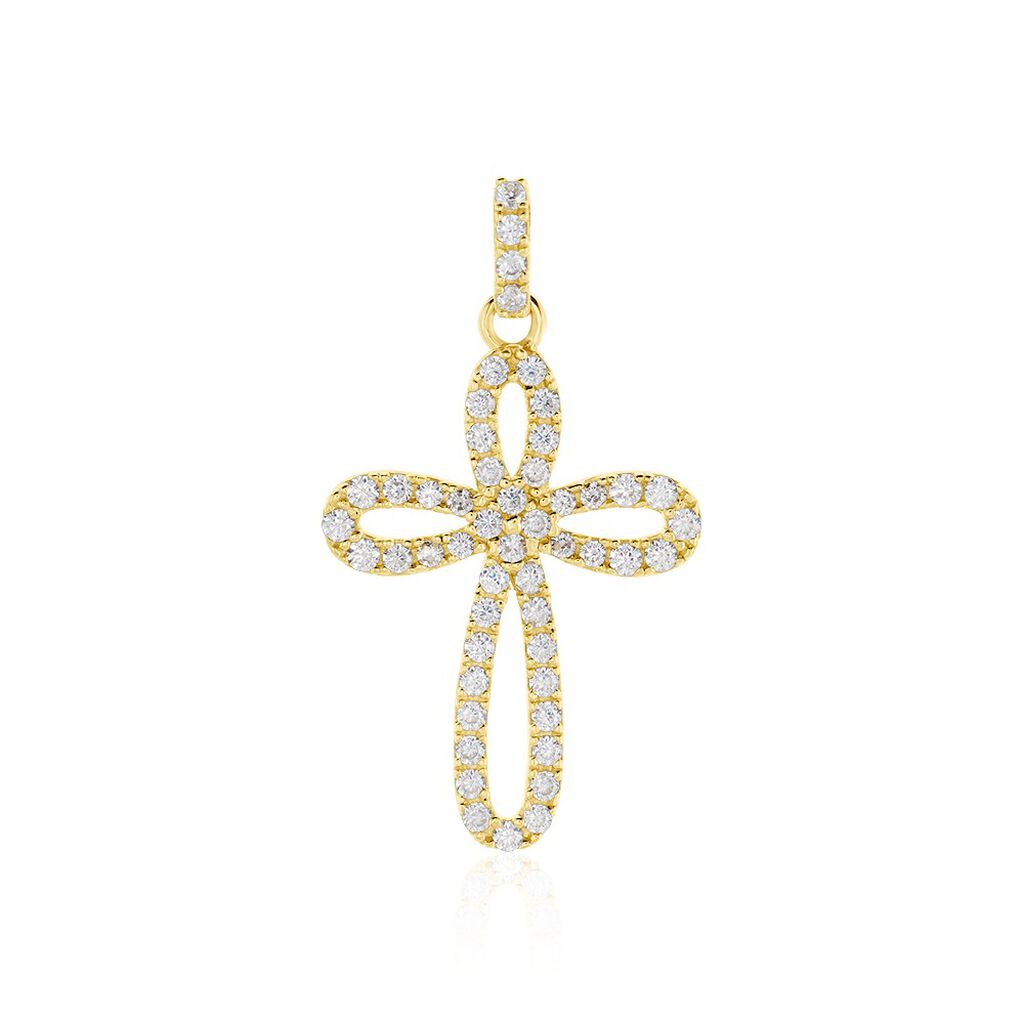 Pendentif Chastity Or Jaune Oxyde De Zirconium - Pendentifs Femme | Marc Orian