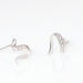 Boucles D'oreilles Puces Ouassima Or Blanc Diamant - Puces Femme | Marc Orian