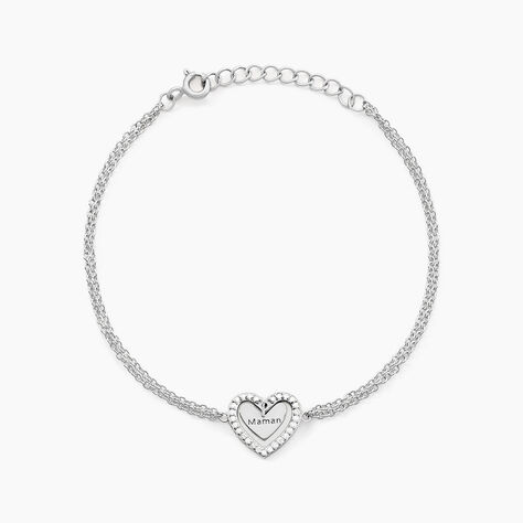 Bracelet Gloria Argent Blanc Oxyde De Zirconium - Bracelets chaînes Femme | Marc Orian