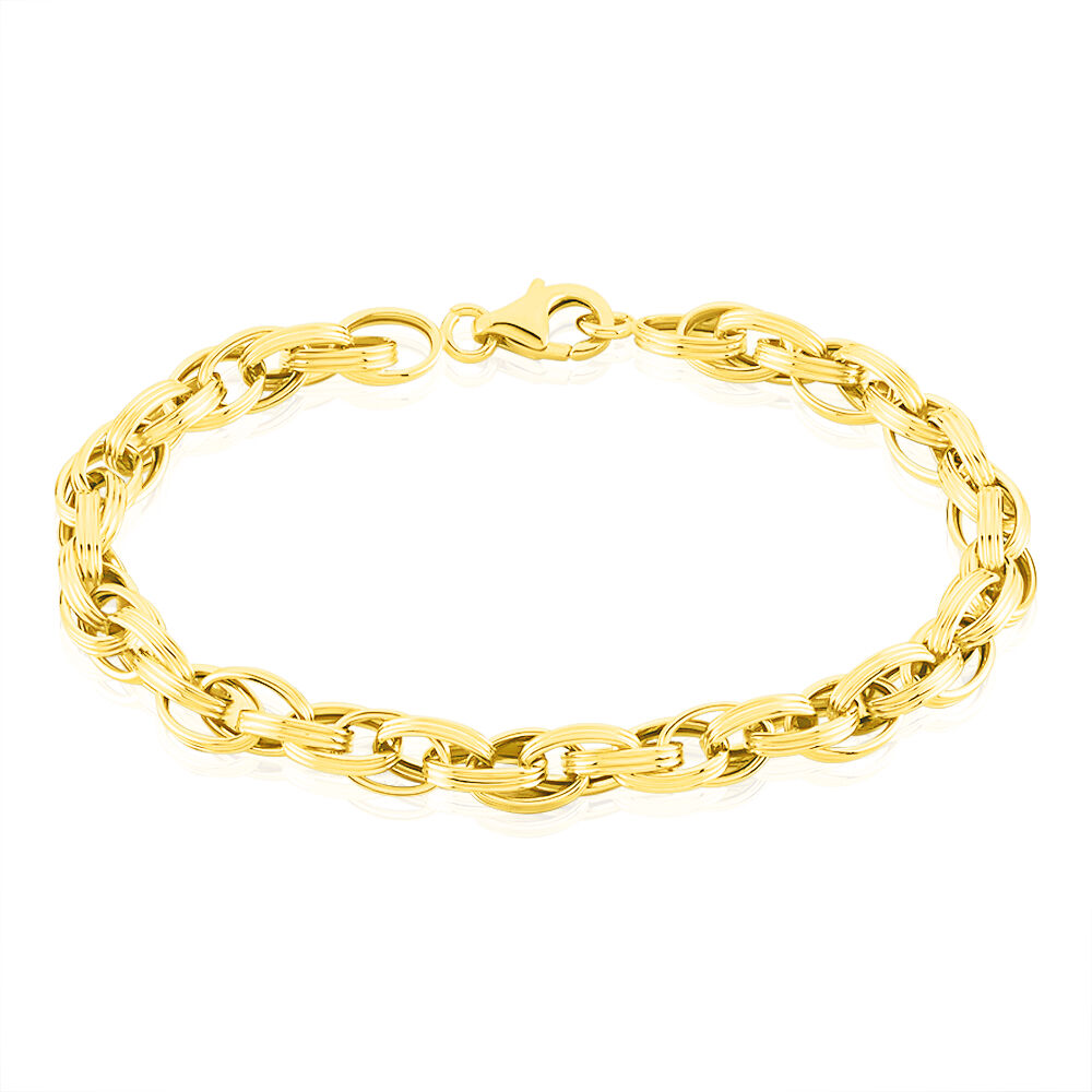 Bracelet Aaron Maille Fantaisie Or Jaune - Bracelets mailles Femme | Marc Orian