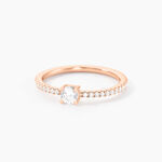 Bague Solitaire Ursi Argent Rose Oxyde De Zirconium - Bijoux fantaisie Femme | Marc Orian