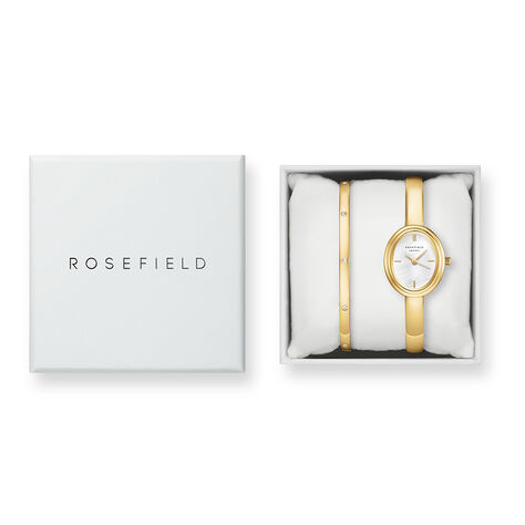 Coffret De Montre Rosefield Studio Bangle Nacre Blanche - Montres &eacute;tanches Femme | Marc Orian