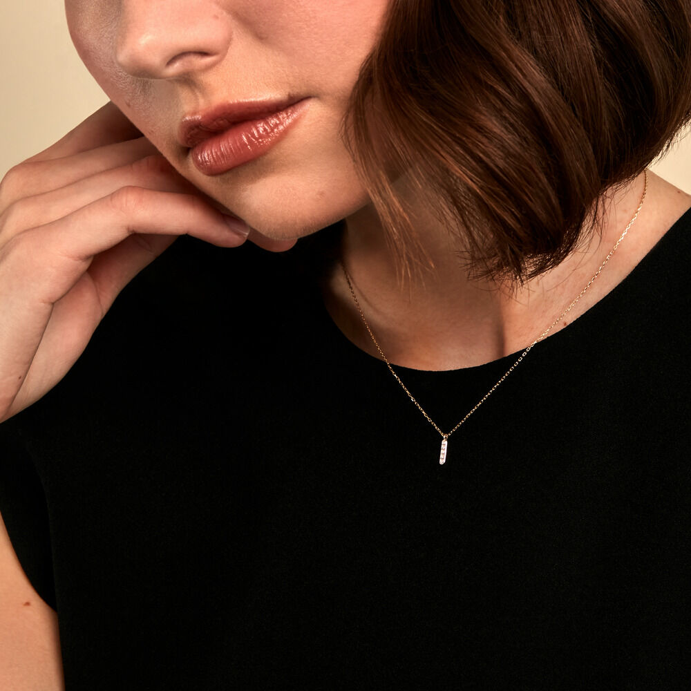 Collier Rosalin Or Jaune Diamant - Colliers avec pierres Femme | Marc Orian