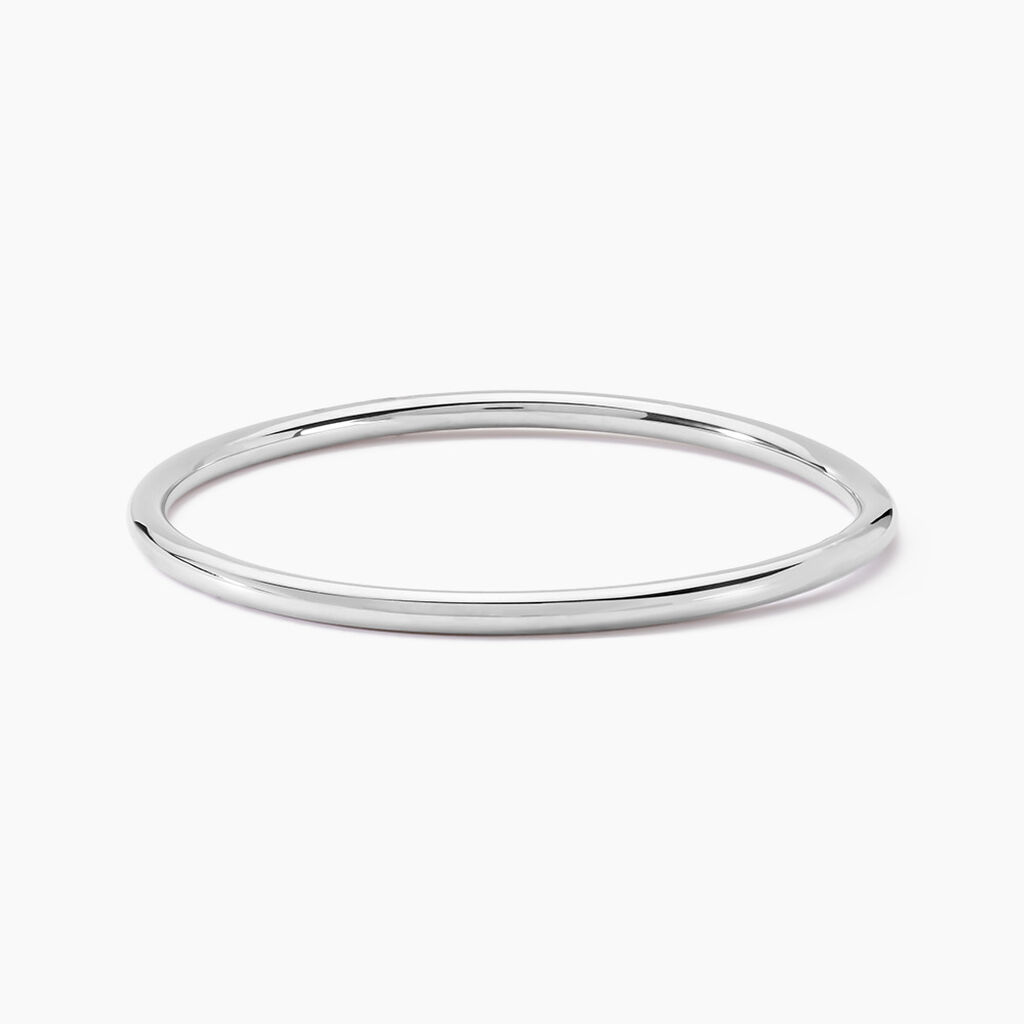 Bracelet Jonc Tabata Argent Blanc - Bracelets joncs Femme | Marc Orian