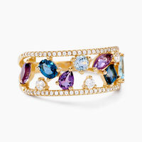 Bague Garden Or Jaune Topaze