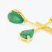 Boucles D'oreilles Pendantes Goutte Or Jaune Emeraude - Pendantes Femme | Marc Orian