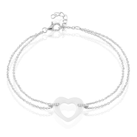 Bracelet Vivianne Argent Blanc Oxyde De Zirconium Et C&eacute;ramique - Bracelets fantaisie Femme | Marc Orian