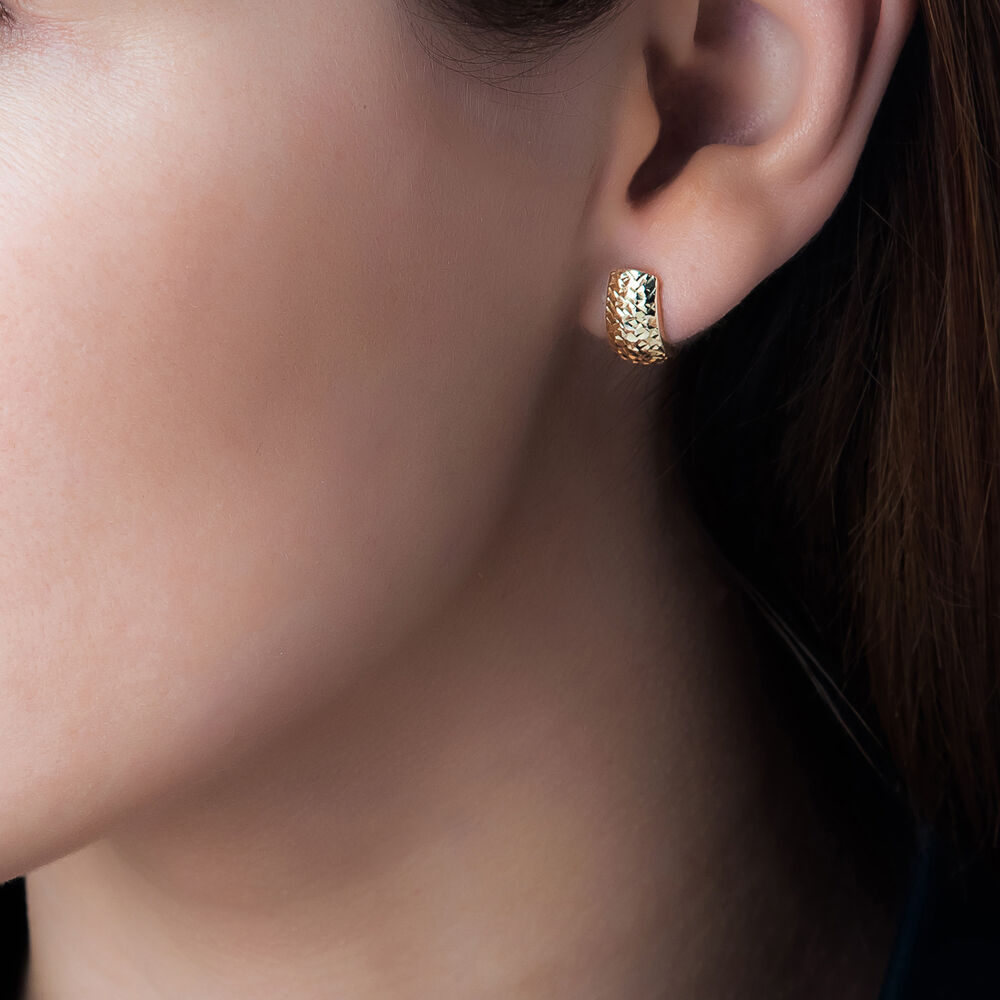Boucles D'oreilles Puces Sheryne Or Jaune - Puces Femme | Marc Orian
