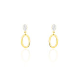 Boucles D'oreilles Pendantes Tatiana Or Jaune Diamant - Pendantes Femme | Marc Orian