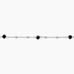 Bracelet Nissia Argent Blanc Verre - Bracelets fantaisie Femme | Marc Orian