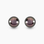 Boucles D'oreilles Puces Alper Or Jaune Perle De Culture De Tahiti - Boucles d'oreilles mariage Femme | Marc Orian