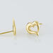 Boucles D'oreilles Puces Anne-maudae Coeurs Or Jaune - Puces Femme | Marc Orian