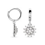 Cr&eacute;oles Argent Blanc Maximille Oxydes De Zirconium - Cr&eacute;oles Femme | Marc Orian