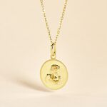 Pendentif Ange Rond Or Jaune - M&eacute;dailles et m&eacute;daillons Famille | Marc Orian