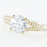 Bague Or Jaune Carolina Oxyde De Zirconium - Solitaires Femme | Marc Orian