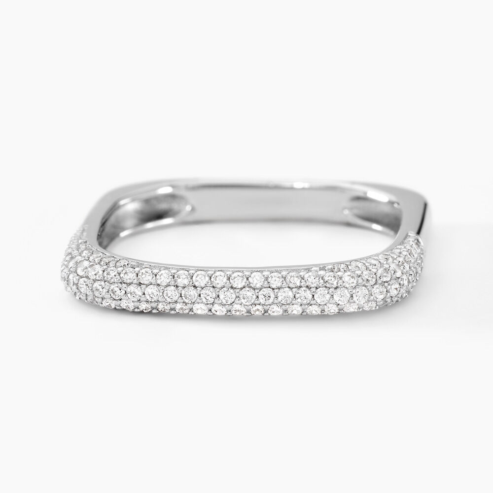 Bague Sattya Argent Blanc Oxyde De Zirconium - Bagues avec pierre Femme | Marc Orian