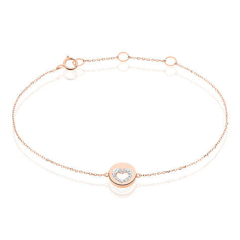 Bracelet Rosalina Or Rose Diamant - Bracelets Medailles Femme | Marc Orian