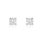 Boucles D'oreilles Puces Or Blanc Victoria Diamant - Puces Femme | Marc Orian