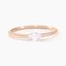 Bague Navette Argent Rose Oxyde De Zirconium - Bijoux fantaisie Femme | Marc Orian