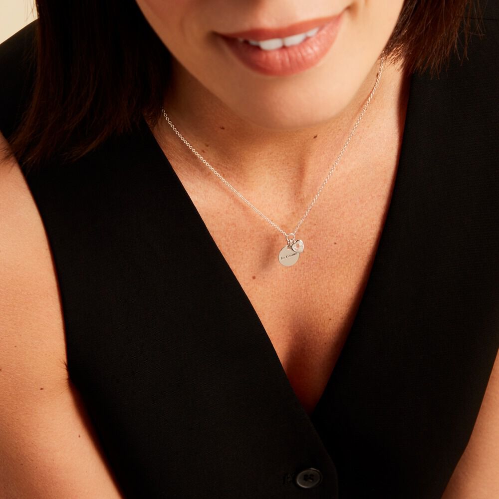 Collier Nikoline Argent Blanc Oxyde De Zirconium - Colliers avec pierres Femme | Marc Orian