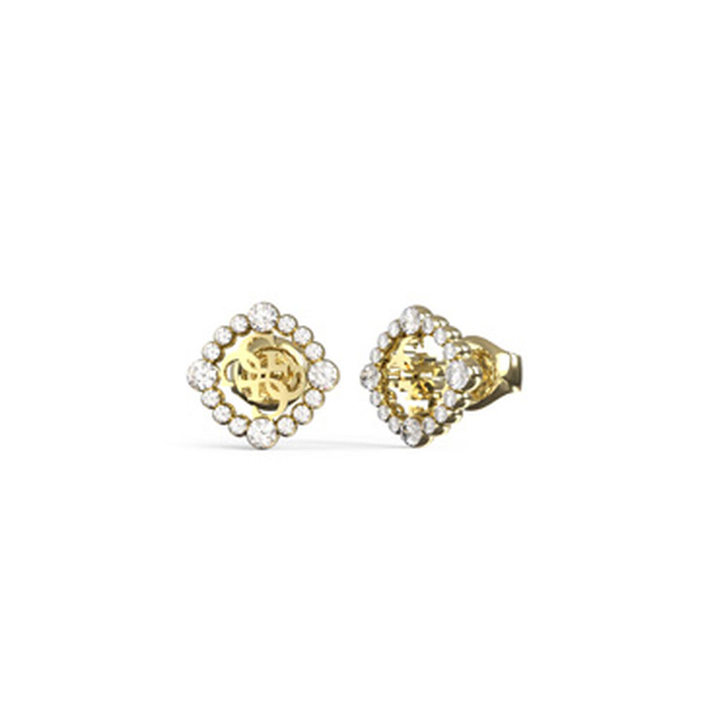 Boucles D'Oreilles Puces Guess Tiny Dancer Acier Jaune Oxyde De Zirconium - Puces Femme | Marc Orian