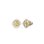 Boucles D'Oreilles Puces Guess Tiny Dancer Acier Jaune Oxyde De Zirconium - Puces Femme | Marc Orian