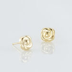 Boucles D'oreilles Puces Philine Fleur Or Jaune - Puces Femme | Marc Orian