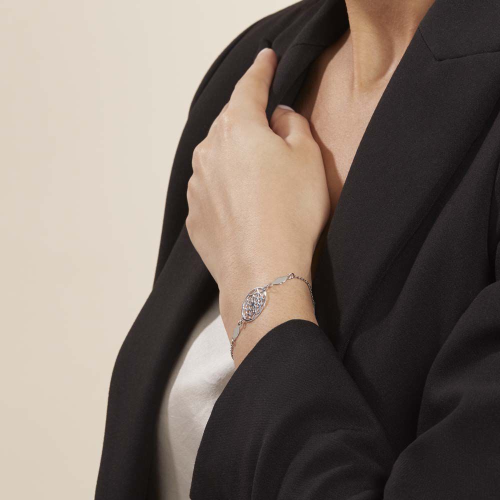 Bracelet Enola Argent Blanc -  Femme | Marc Orian