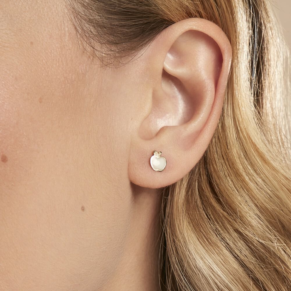 Boucles D'oreilles Puces Pompeo Or Jaune - Puces Enfant | Marc Orian