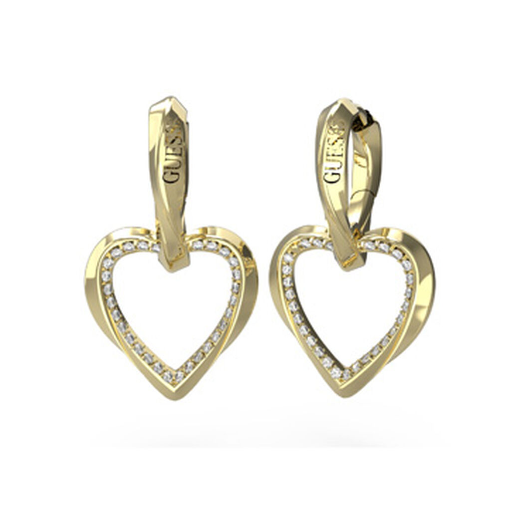 Cr&eacute;oles Guess Mon Amour Acier Jaune Oxyde De Zirconium - Cr&eacute;oles Femme | Marc Orian