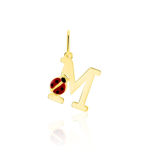 Pendentif Helidie Coccinelle Lettre Or Jaune - Pendentifs Enfant | Marc Orian