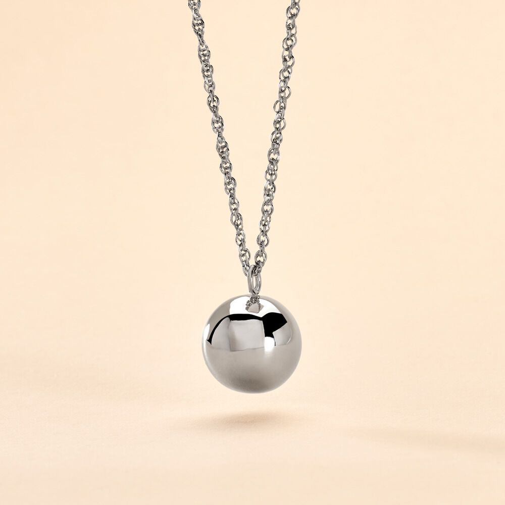 Collier My Bola Acier Blanc - Bolas de grossesse Femme | Marc Orian