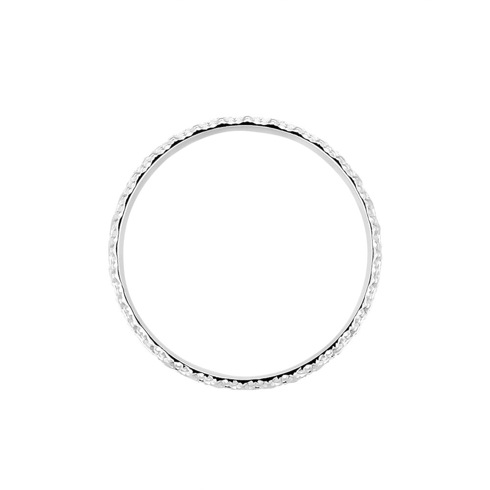 Alliance Leliana Demi Jonc Classique Or Blanc - Alliances personnalisées Femme | Marc Orian