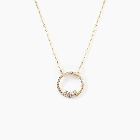 Collier Rodica Or Jaune Oxyde De Zirconium - Colliers avec pierres Femme | Marc Orian