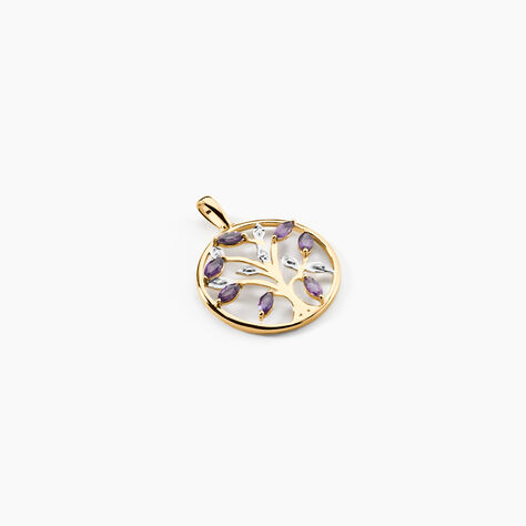 Pendentif Godoleine Or Jaune Amethyste Violet - Pendentifs Femme | Marc Orian