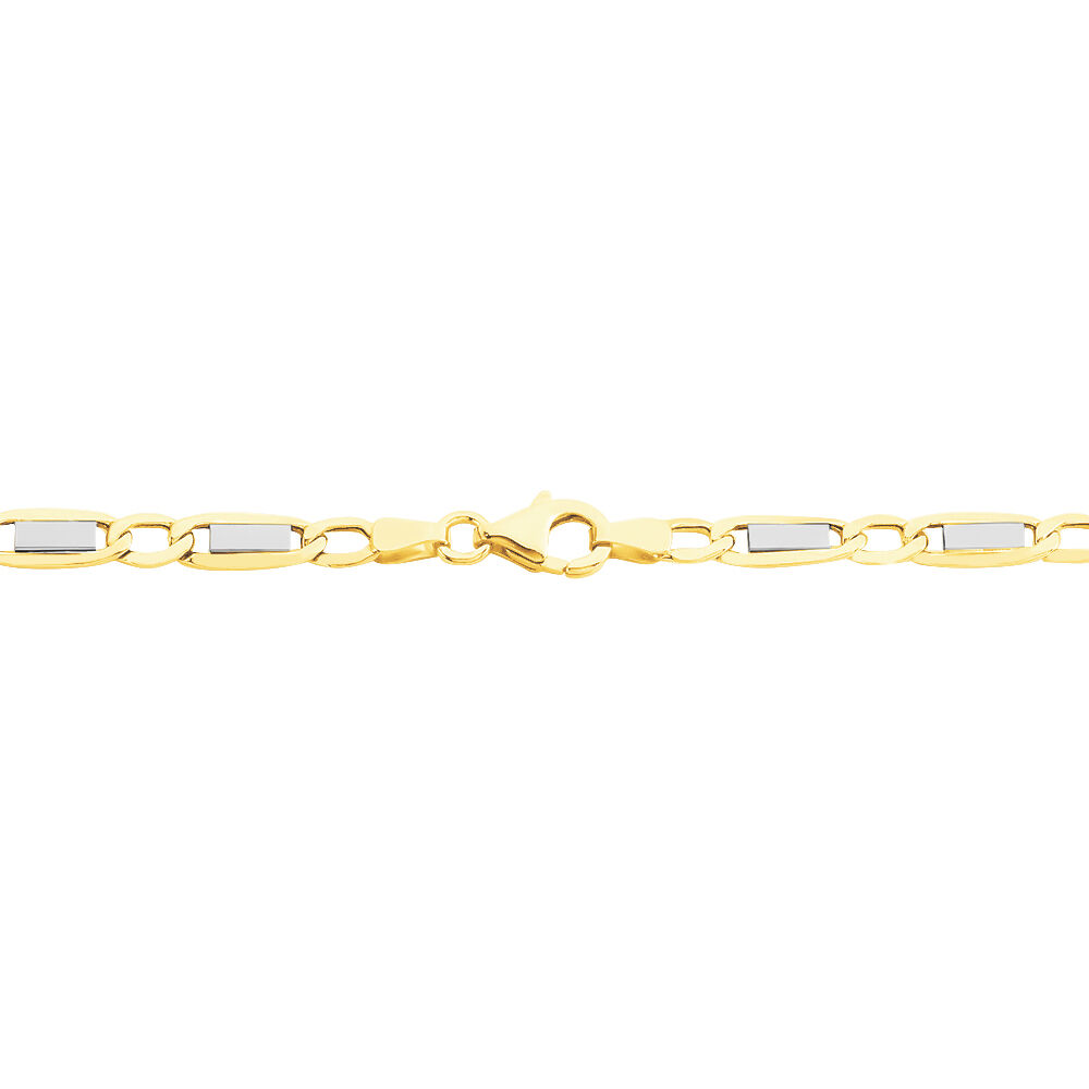 Bracelet Danae Plaquette Or Bicolore - Bracelets mailles Homme | Marc Orian