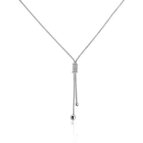 Collier Lassy Argent Blanc - Colliers fantaisie Femme | Marc Orian