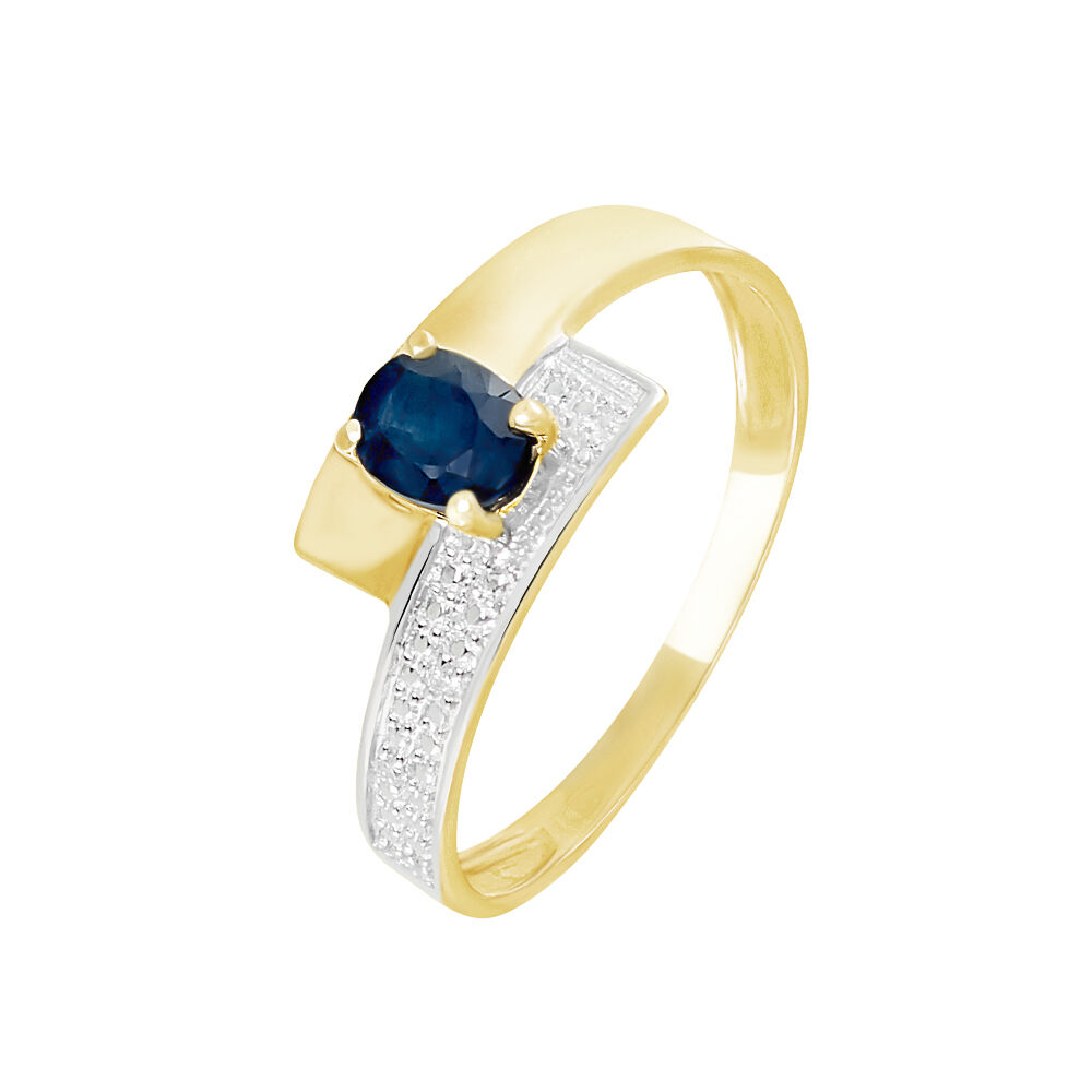 Bague Taila Or Jaune Saphir - Solitaires Femme | Marc Orian