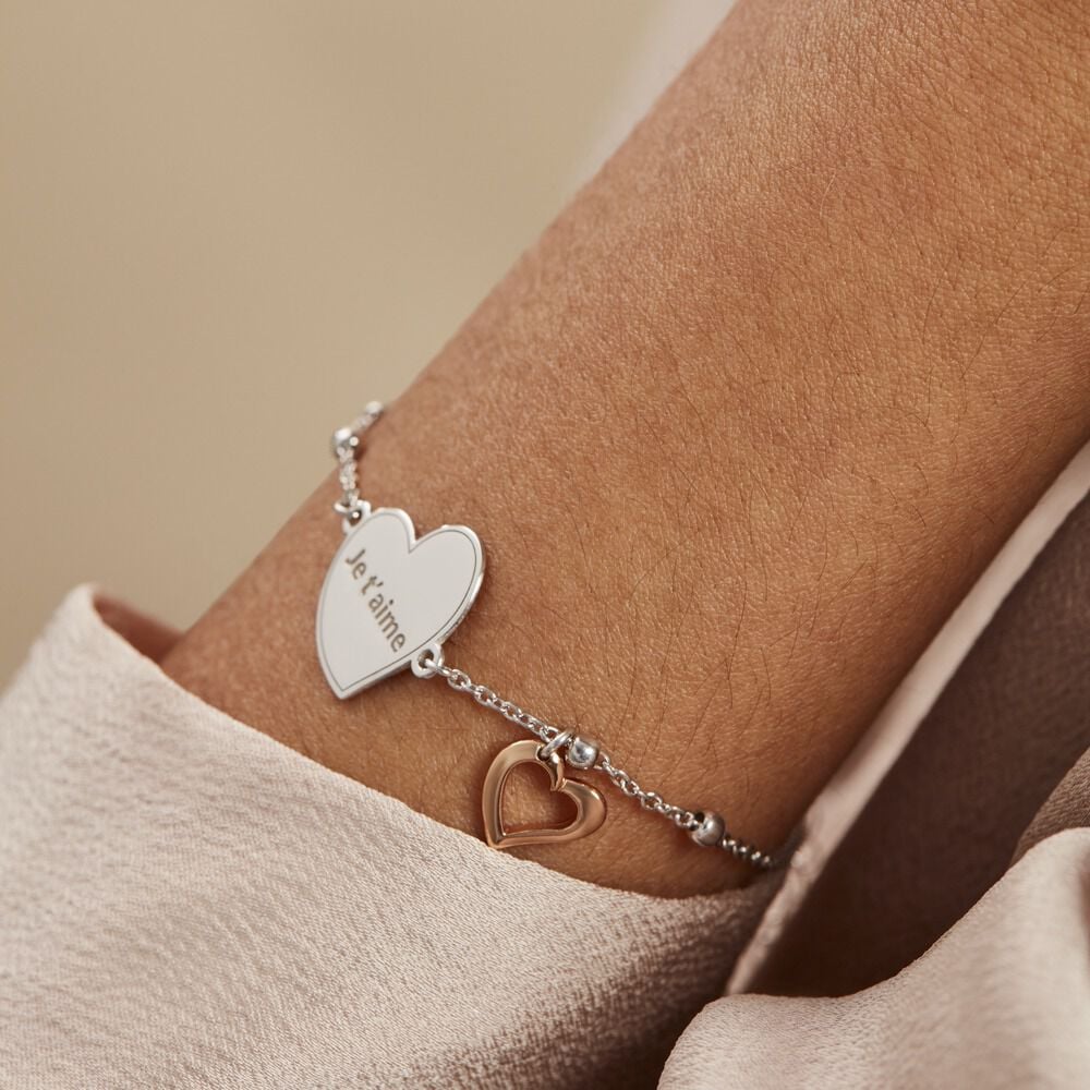 Bracelet Argent Bicolore Nura - Bracelets chaînes Femme | Marc Orian