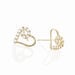 Boucles D'oreilles Puces Daria Cœur Or Jaune Oxyde De Zirconium - Puces Femme | Marc Orian
