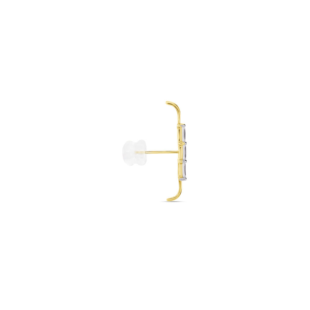 Bijou D'oreille Unitaire Alon Or Jaune Oxyde De Zirconium - Piercings d'oreilles Femme | Marc Orian