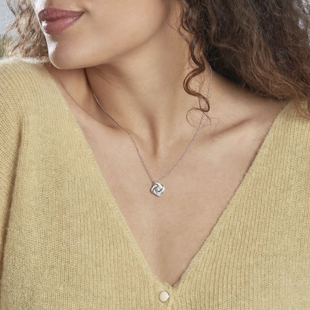 Collier Anasthase Argent Blanc Oxyde De Zirconium - Colliers avec pierres Femme | Marc Orian