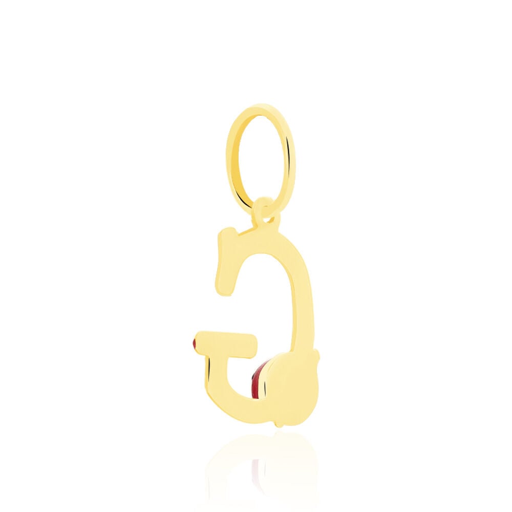 Pendentif Helidie Coccinelle Lettre Or Jaune - Pendentifs Enfant | Marc Orian