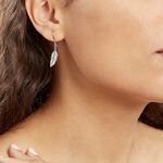 Boucles D'oreilles Pendantes Argent Blanc Stieg - Pendantes Femme | Marc Orian