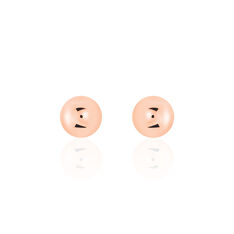 Boucles D'oreilles Puces Virgie Argent Rose - Clous d'oreilles Femme | Marc Orian