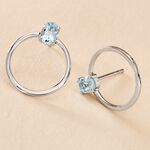 Cr&eacute;oles Kip Or Blanc Topaze - Cr&eacute;oles Femme | Marc Orian